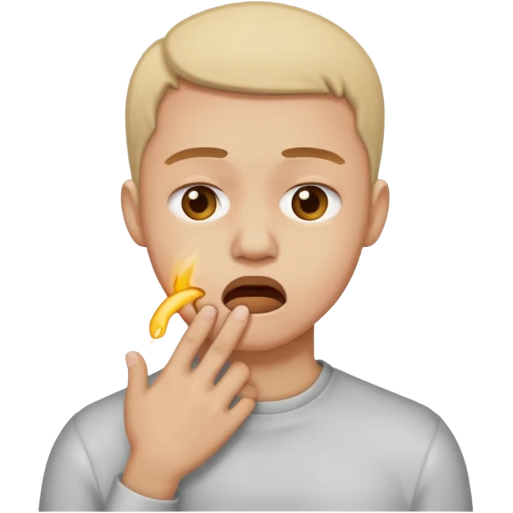 Person chocking themslef emoji