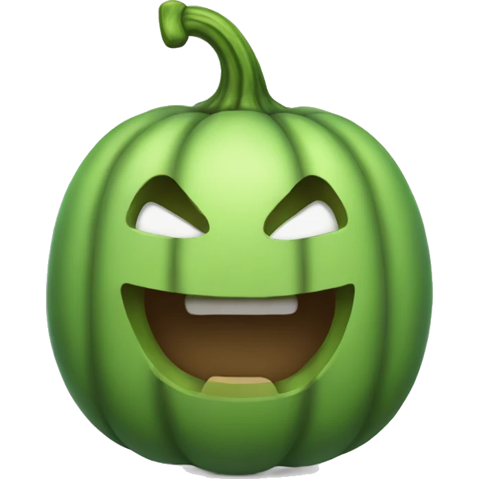 Green pumpkin emoji