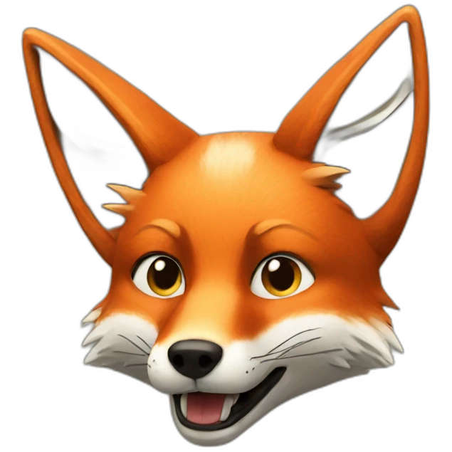 Stoned fox emoji