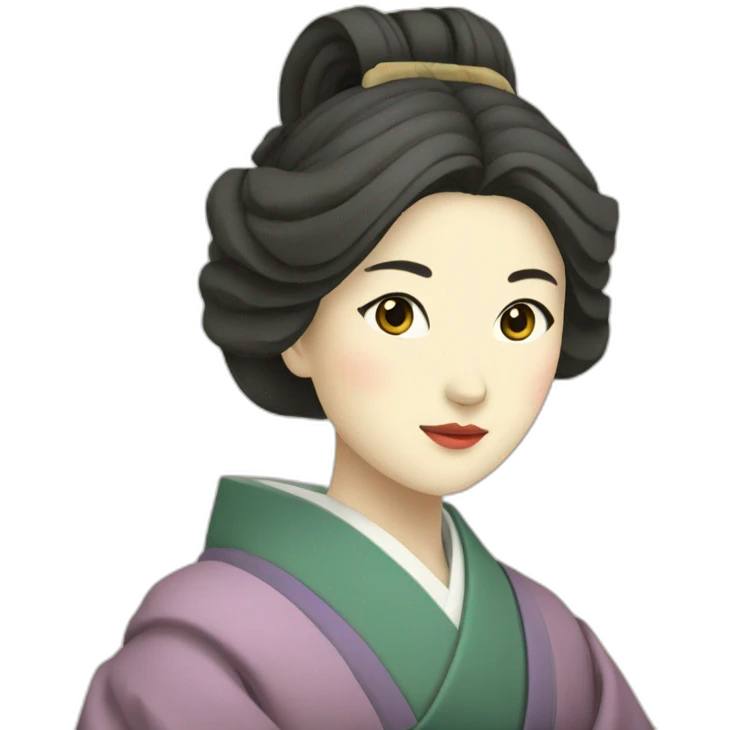 japanese-female-scholar-in-the-Heian-era emoji