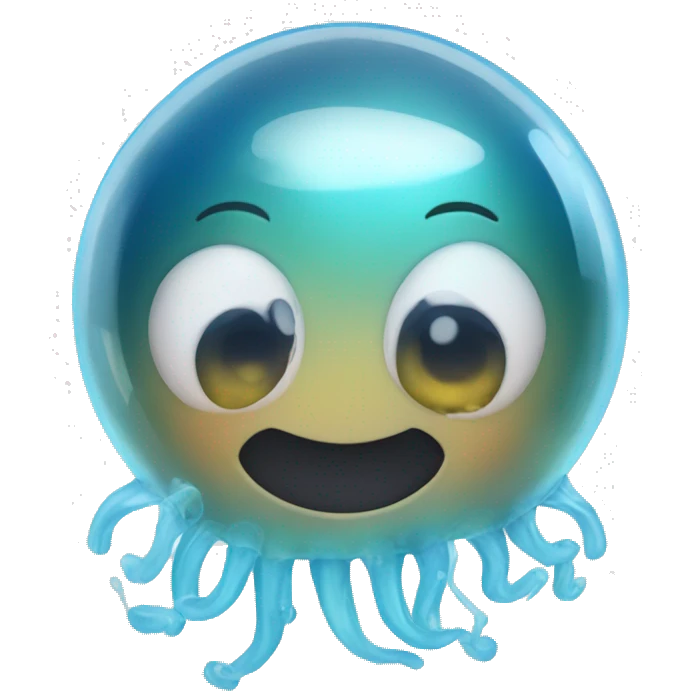bubbles with jellyfish  emoji