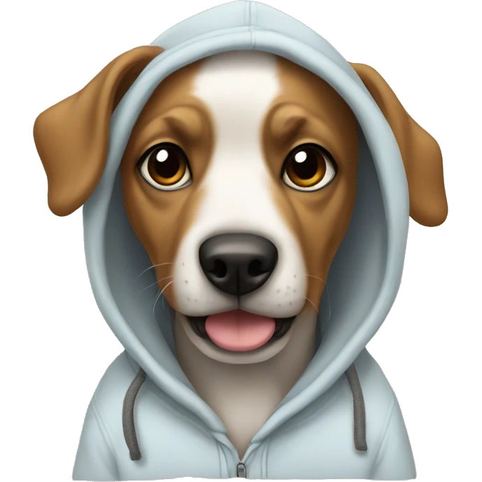 Dog and hoodie emoji
