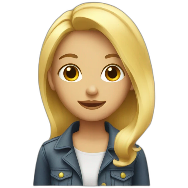 Blonde girl  emoji