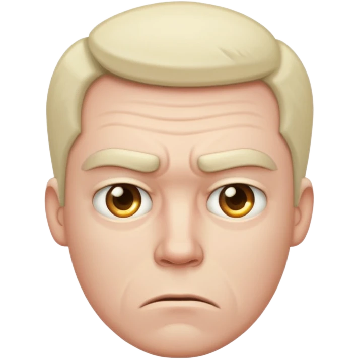 Racist guy emoji