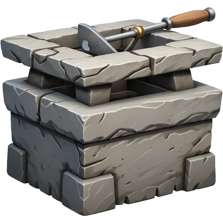A Japanese stone forge emoji