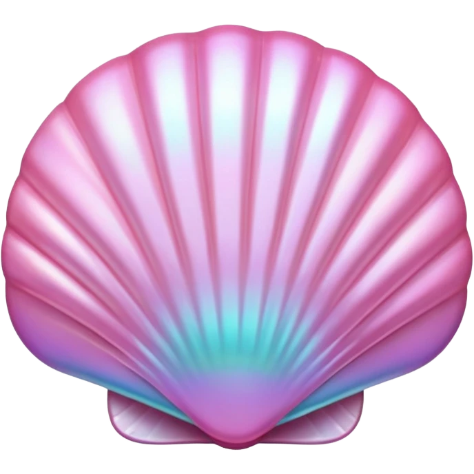 pink shell with pearlescent sheen emoji