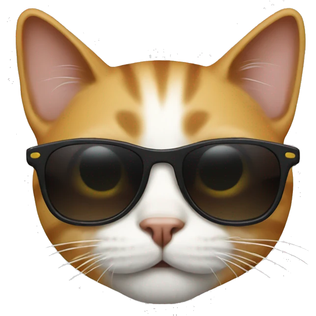 Cat with sunglasses emoji