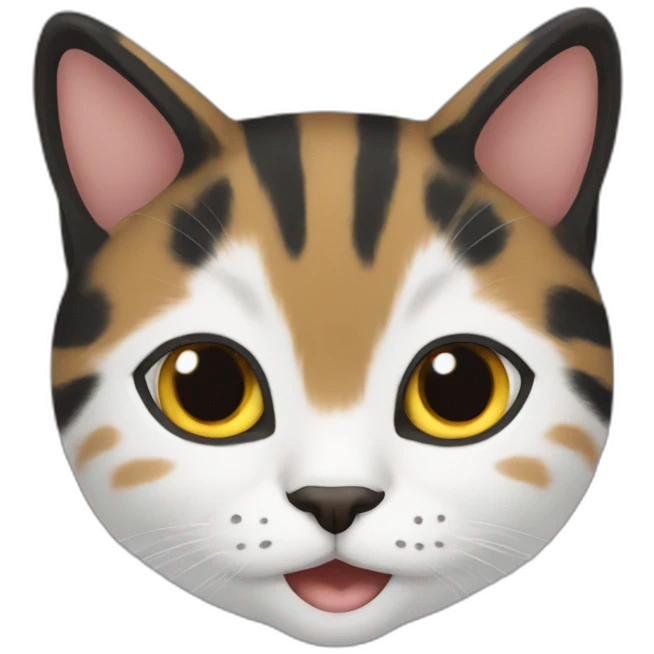 Varios gatos negros emoji