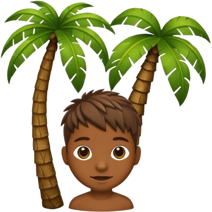 un animal avec une coupe de palmier emoji