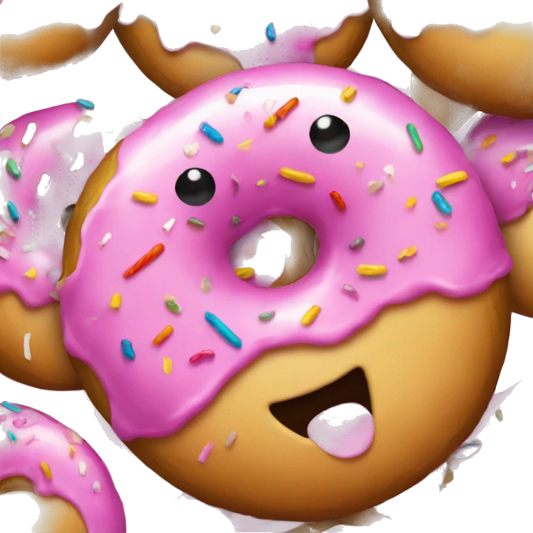 Donut shaped balloon with string attached  emoji