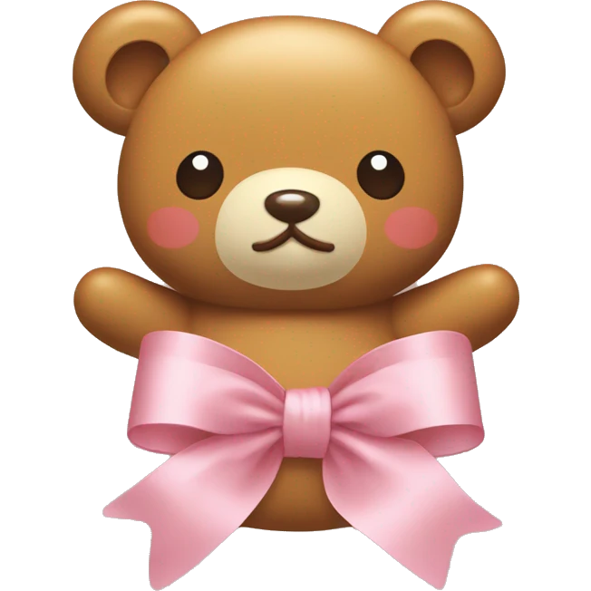 big ribbon Rilakkuma emoji