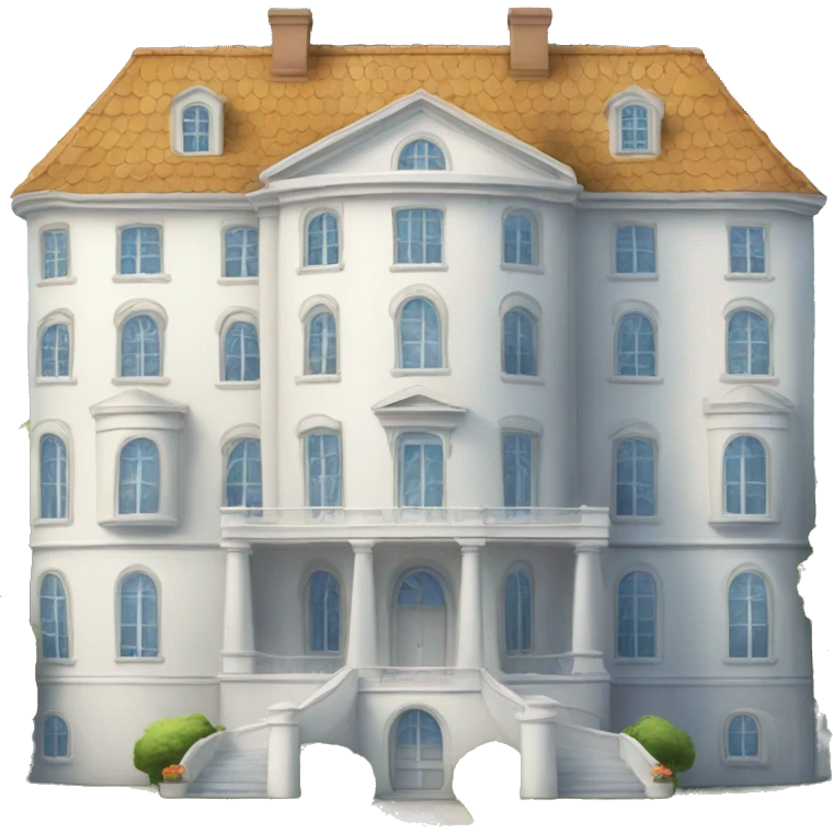 A big white luxerius house emoji