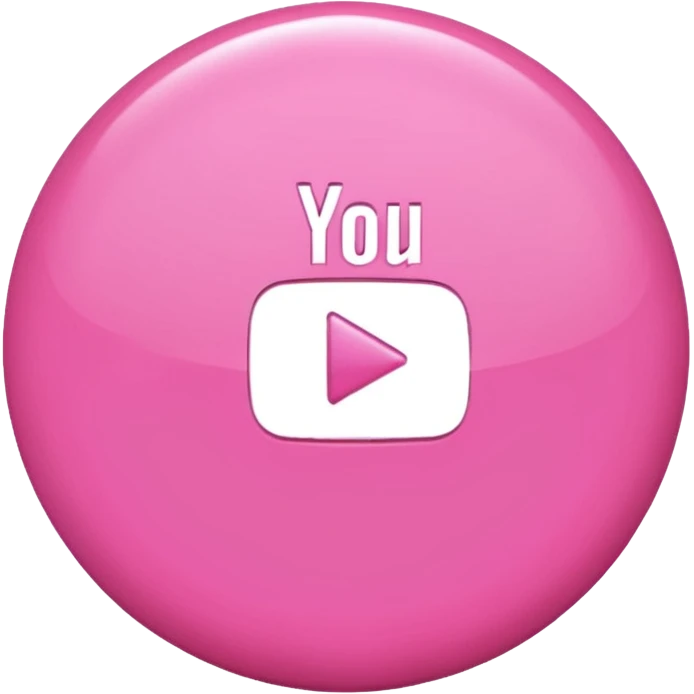 pink girly youtube logo emoji