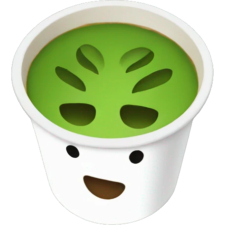 Matcha in starbucks cup emoji