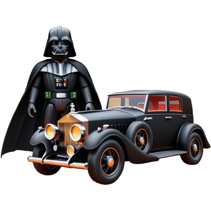    Hot wheels Darth Vader themed 1934 Rolls Royce scary Halloween monster rc car on  dark country road  emoji