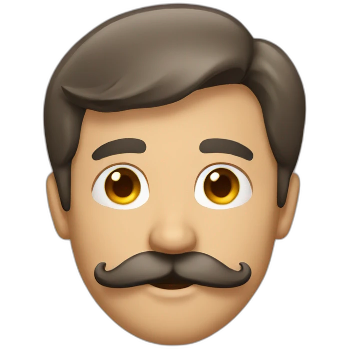 Man with mustache emoji