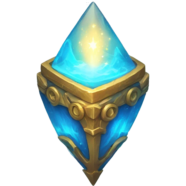 a glowing blue magical artifact emoji