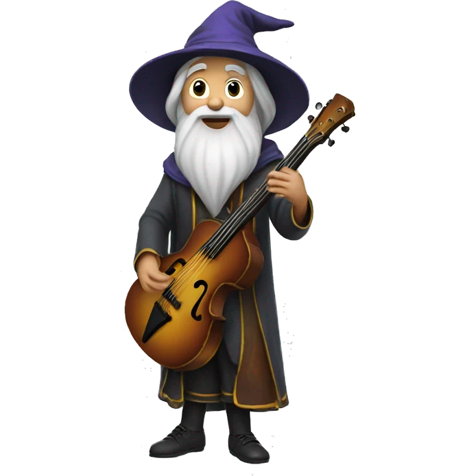 Wizard playing music emoji