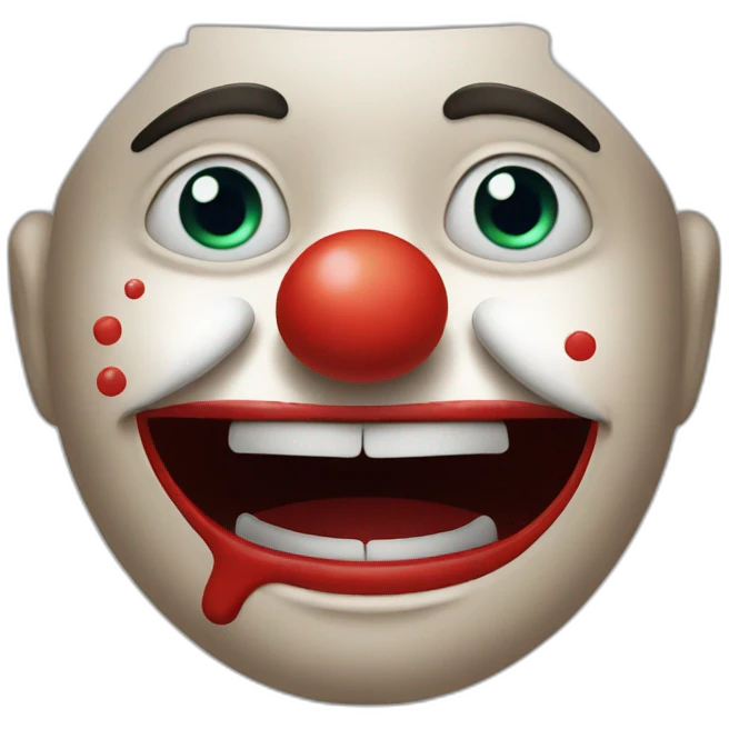 clown is crying emoji