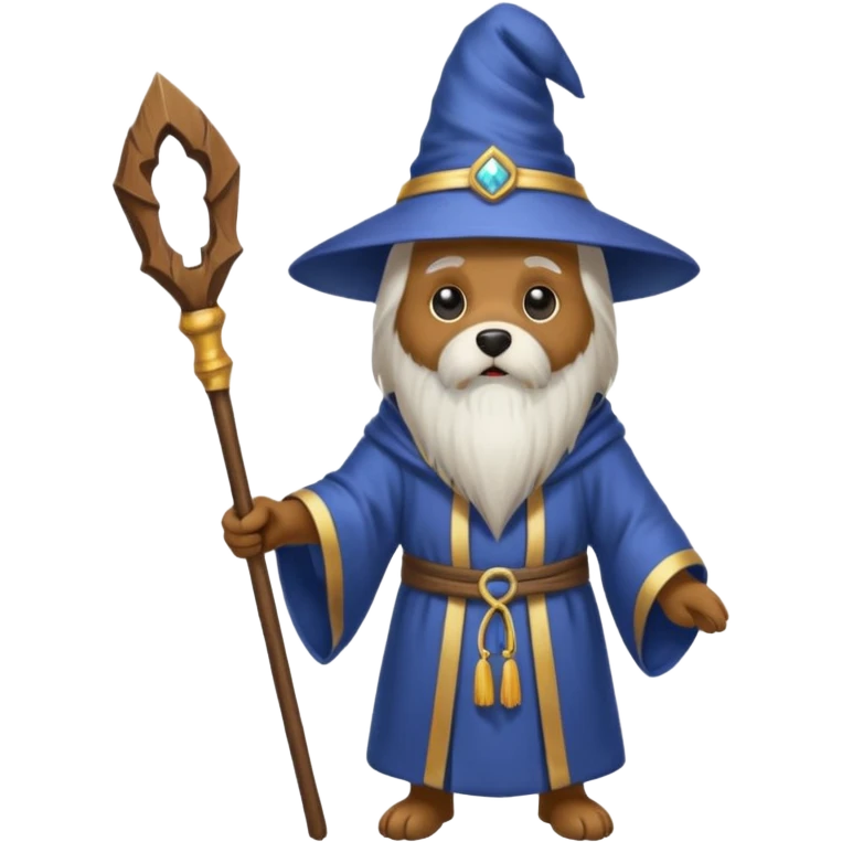 Dog wizard emoji
