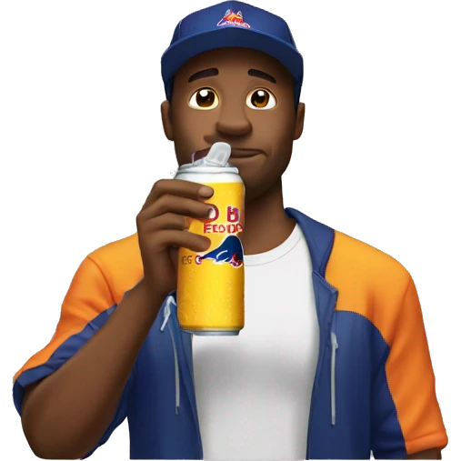 The man who drinks redbull emoji
