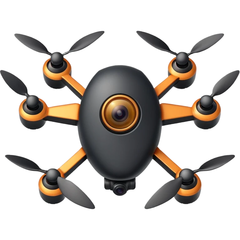 spy mini camera drone object icon, insect-like tiny drone, camera eye lens, small wings or micro rotors, stealth black design, 3D cartoon, mobile game icon style, centered, clean background, no text, no watermark
  emoji