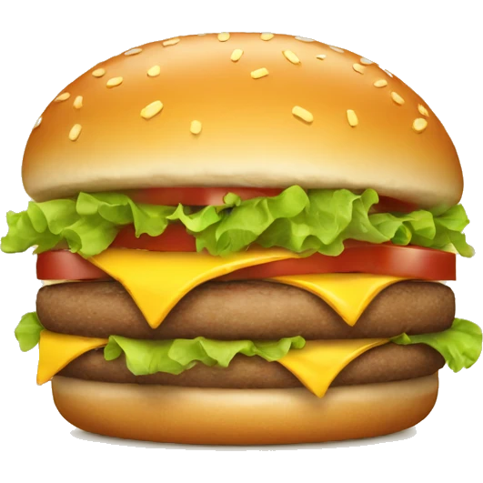 happy smiling burger emoji