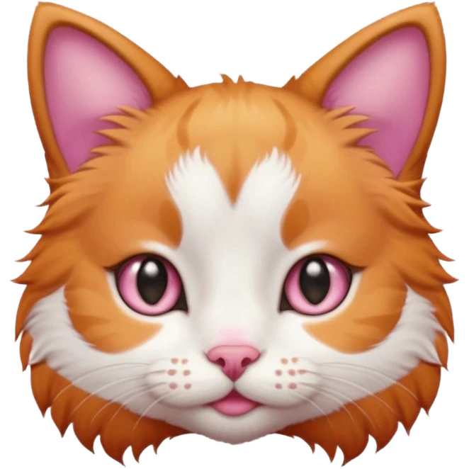 Cute cat with puppy eyes emoji