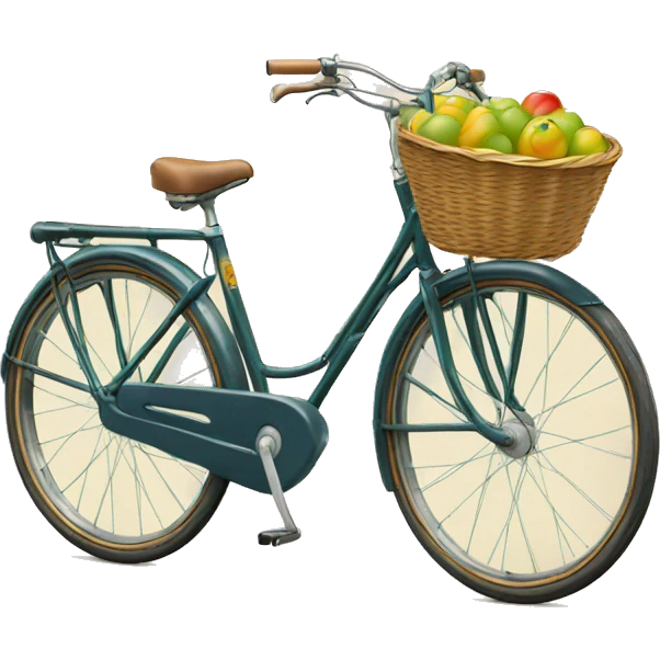 peugeot vintage ue bike with basket  emoji