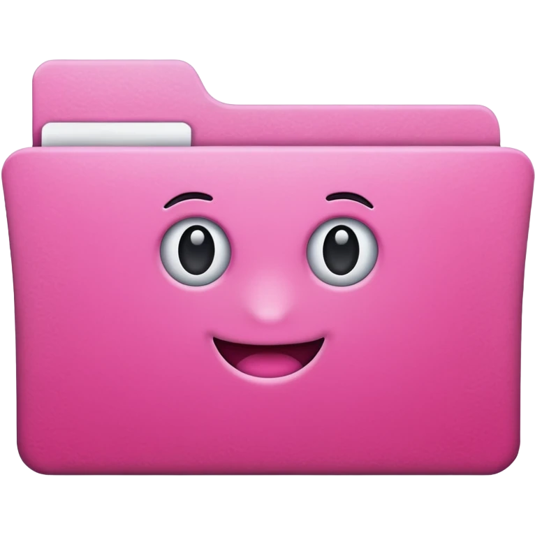 simple pink folder emoji