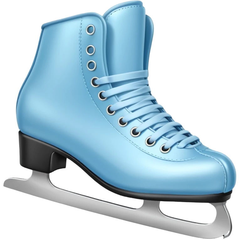 pastel blue ice skates emoji