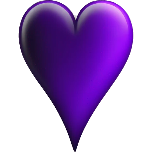 Heart black and purple mixed  emoji