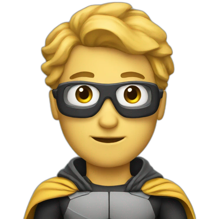 coding superhero emoji