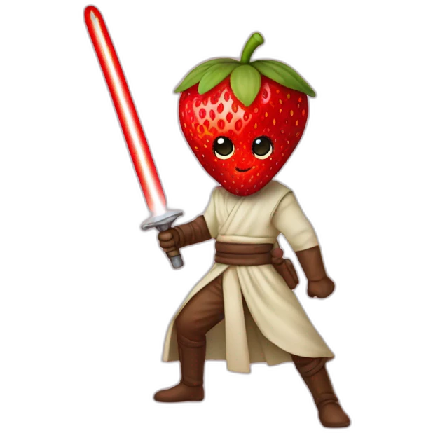 strawberry jedi emoji