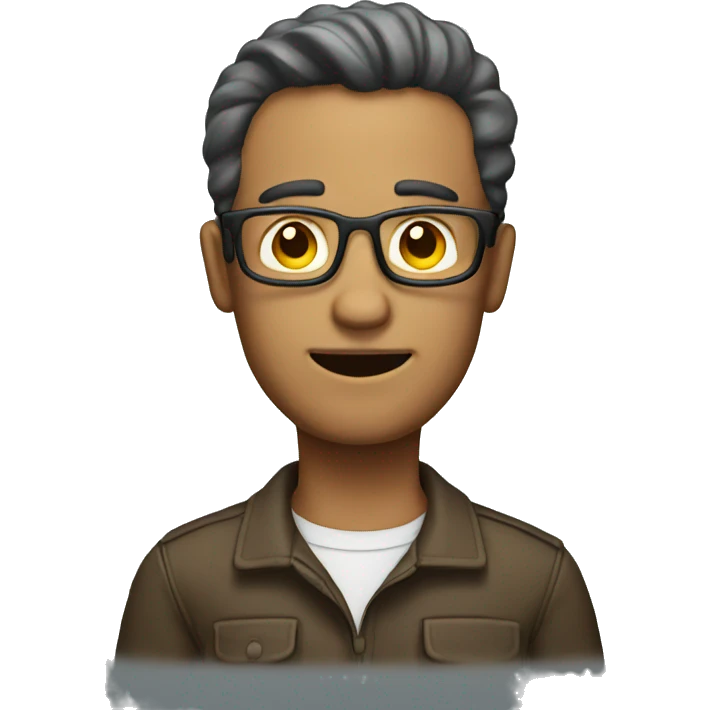 Man with idea emoji