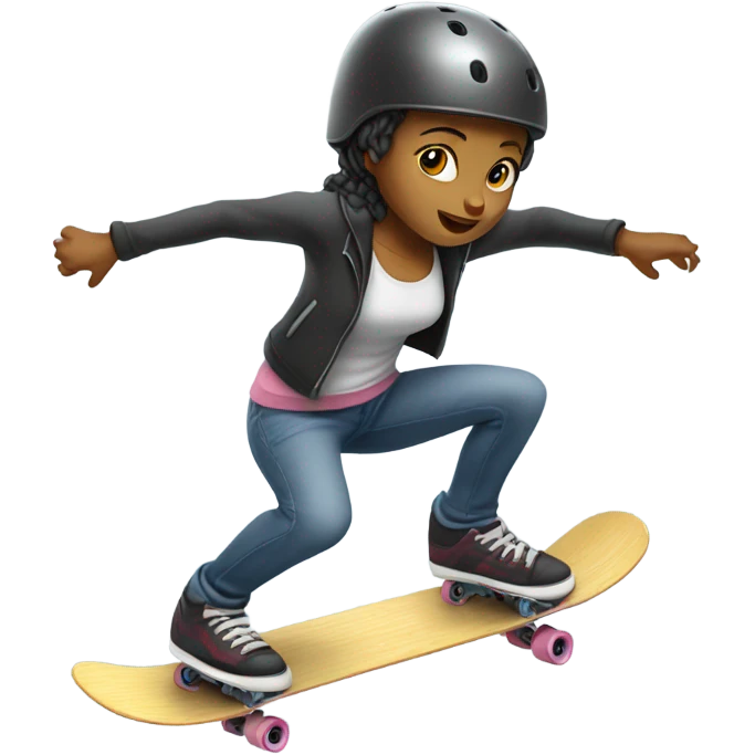 woman skateboarding  emoji