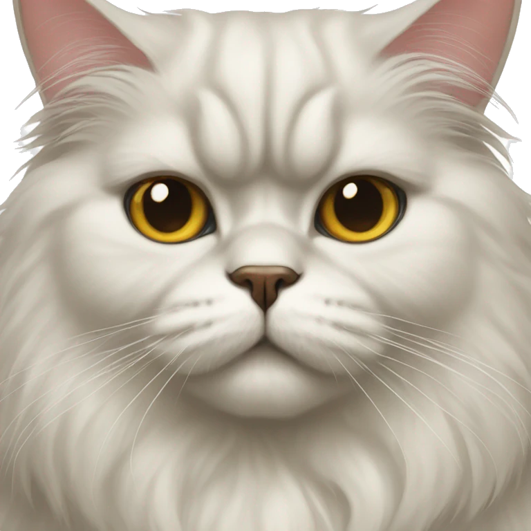 Persian cat portrait emoji