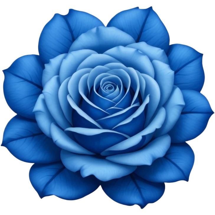 blue rose with eyes emoji