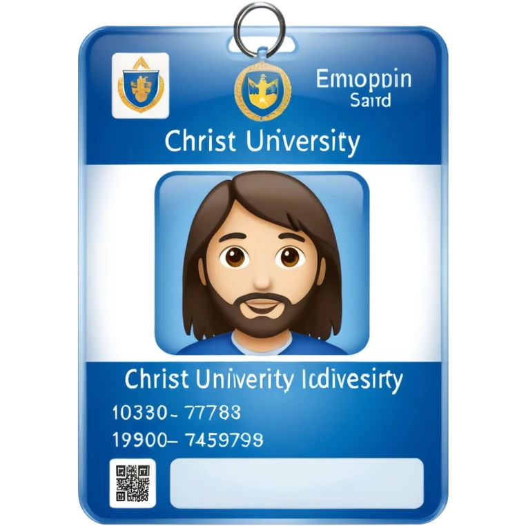 generate an ios genmoji of a college id card that says "CHRIST UNIVERSITY ID" emoji