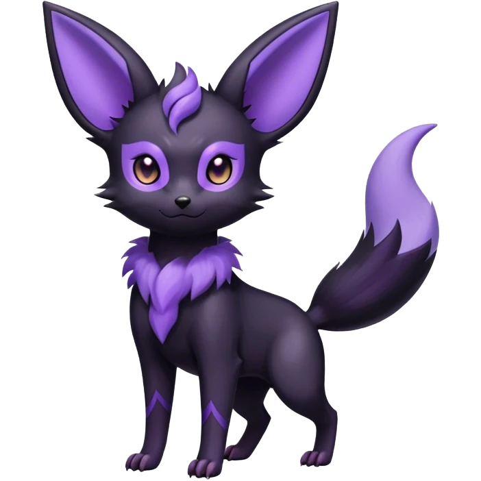 Noibat-Umbreon-Espeon-hybrid, full body emoji