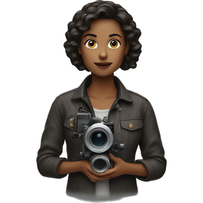 brunette filmmaker emoji
