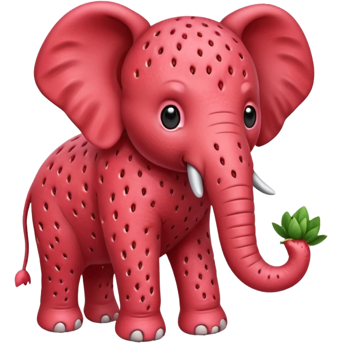 Strawberry éléphant emoji