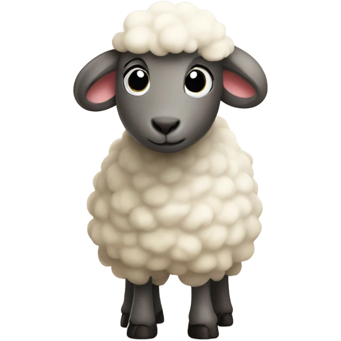 Sheep being in love emoji