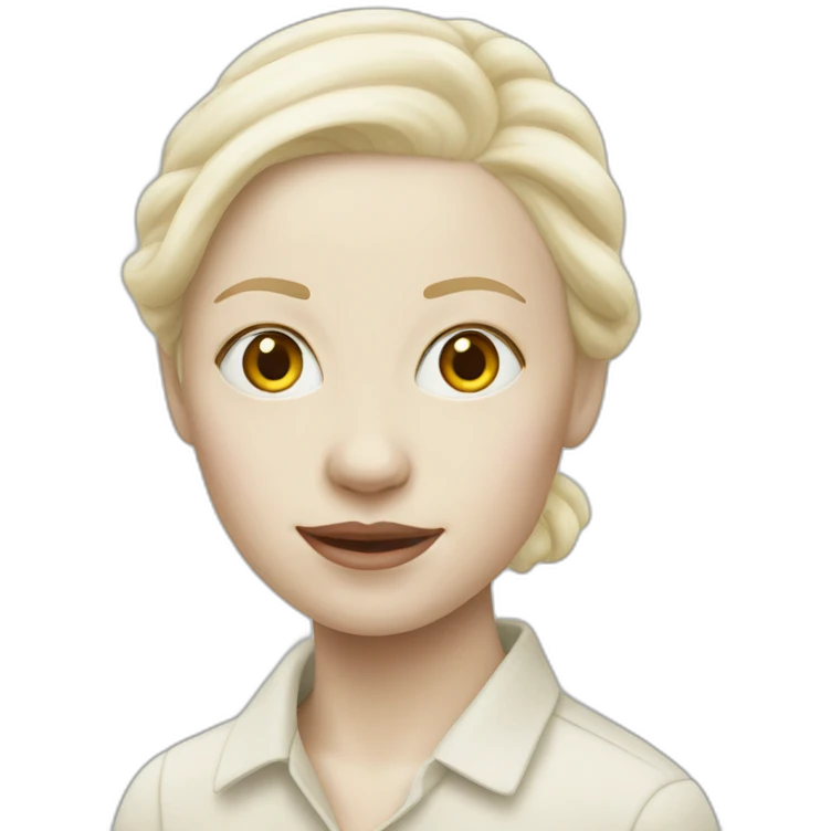 Woman albinos in IKEA emoji
