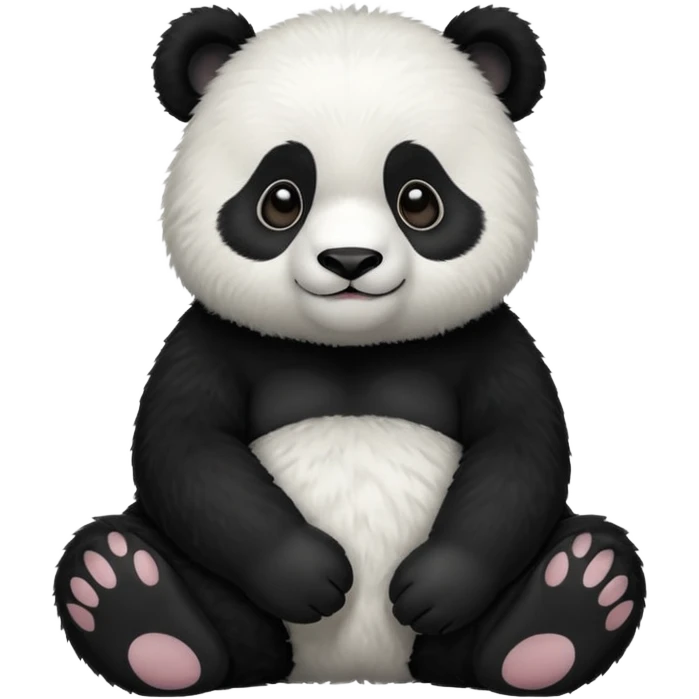 High resolution of panda emoji