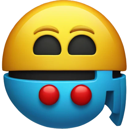 Pacman with an astronaut hat emoji