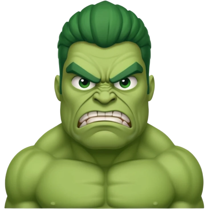 Green angry giant emoji