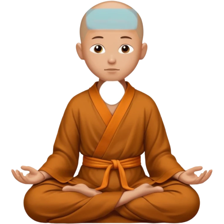 monk meditating in a peaceful way  emoji