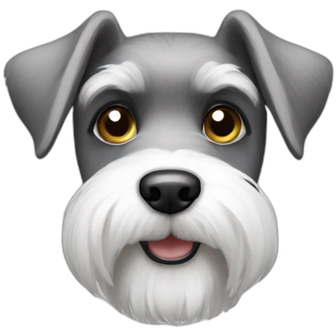mini schnauzer blanco emoji