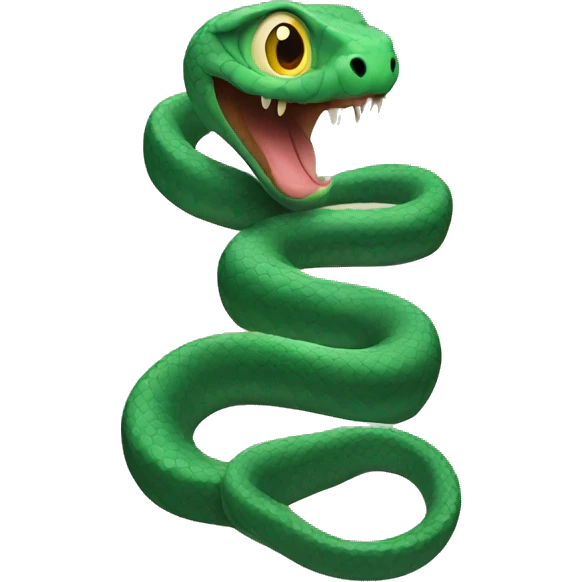 snake standing on hands emoji